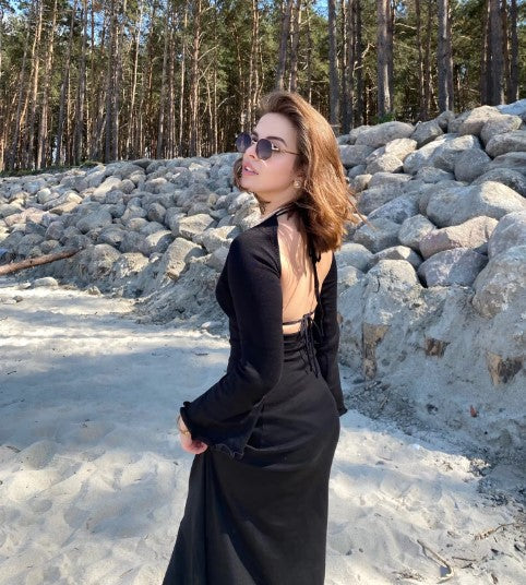 Isabella | Strick-Maxikleid - Image 3