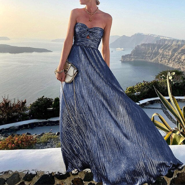 Isabella – Trägerloses Damen-Maxikleid - Image 3