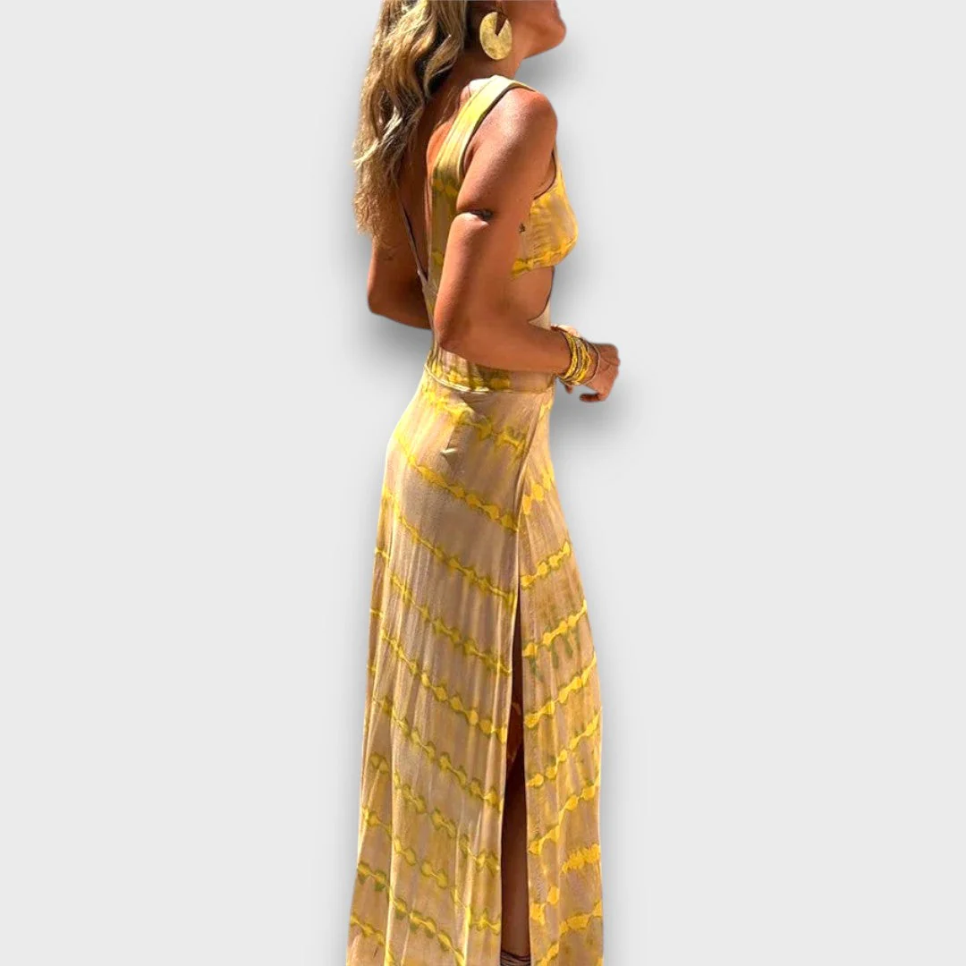 Iselda – Maxi Sommerkleid mit Cut-Out-Design - Image 3