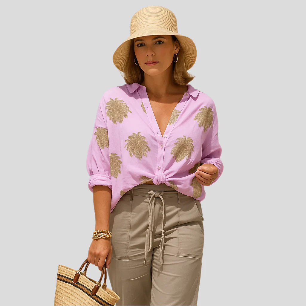 Isla Bohemian Chic Sommerbluse – Lange Ärmel Top - Image 2