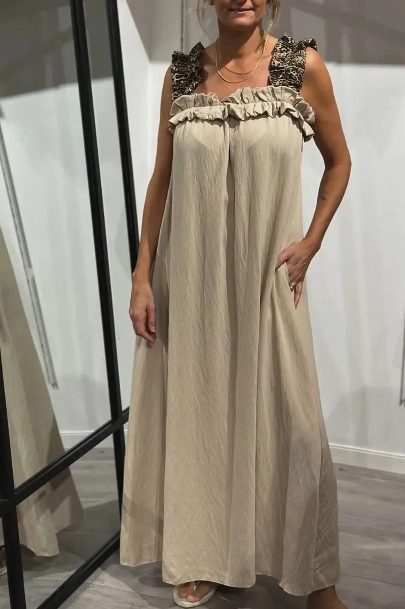 Ismara | Ruffled Strap Maxi Dress - Image 3