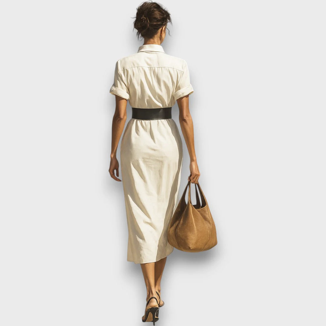 Isolde – Midi-Kleid mit kurzen Ärmeln - Image 2