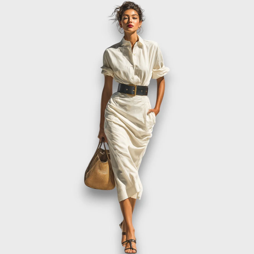 Isolde – Midi-Kleid mit kurzen Ärmeln - Image 3