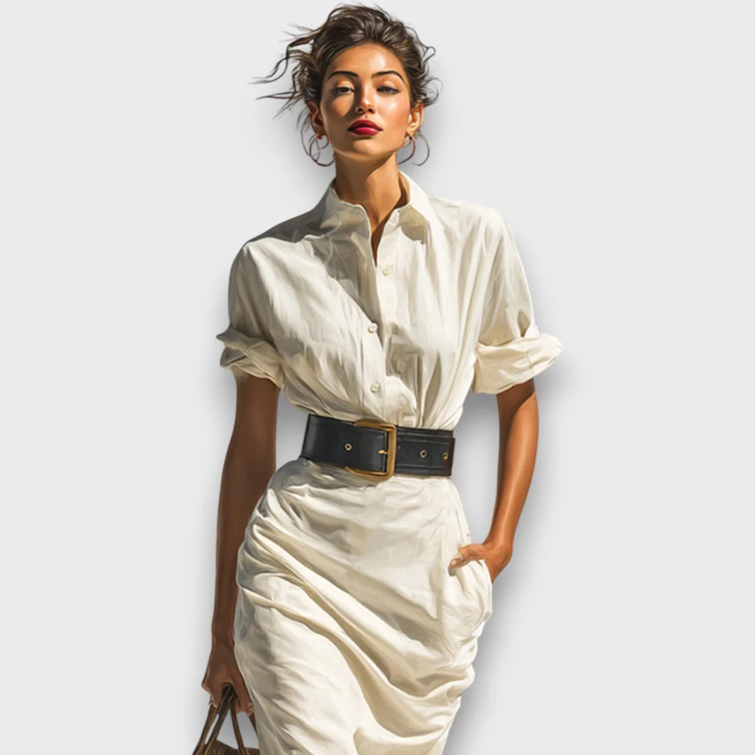 Isolde – Midi-Kleid mit kurzen Ärmeln - Image 5