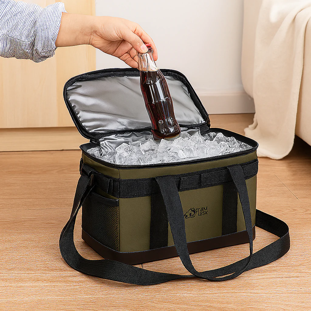 Isolierte Kühltasche mit großem Fassungsvermögen – Tragbarer Wärmespeicher für Camping und Wandern - Image 3