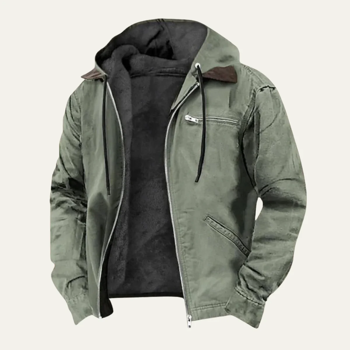Iván – Gefütterte Herren Übergangsjacke mit Kapuze - Image 10