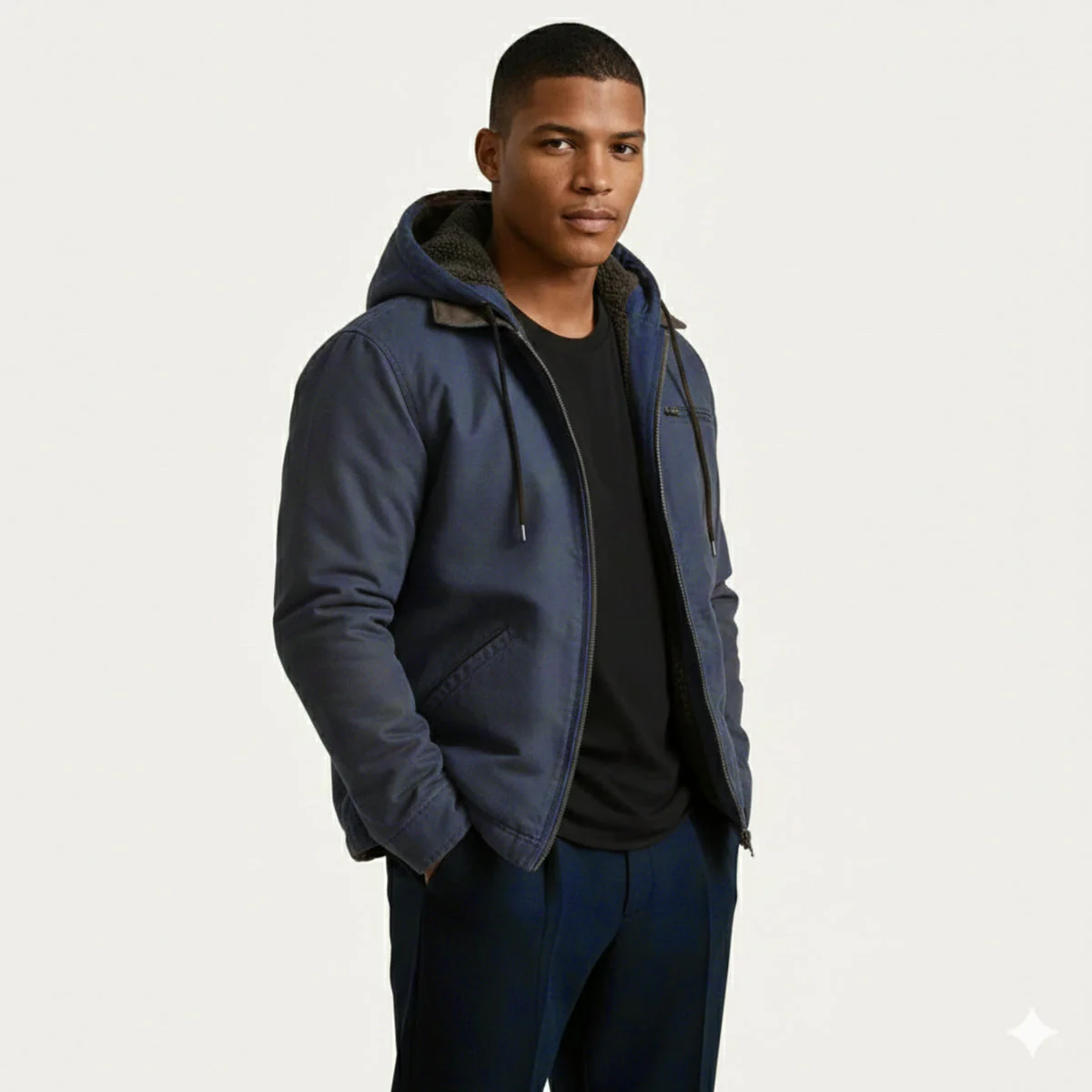 Iván – Gefütterte Herren Übergangsjacke mit Kapuze - Image 5