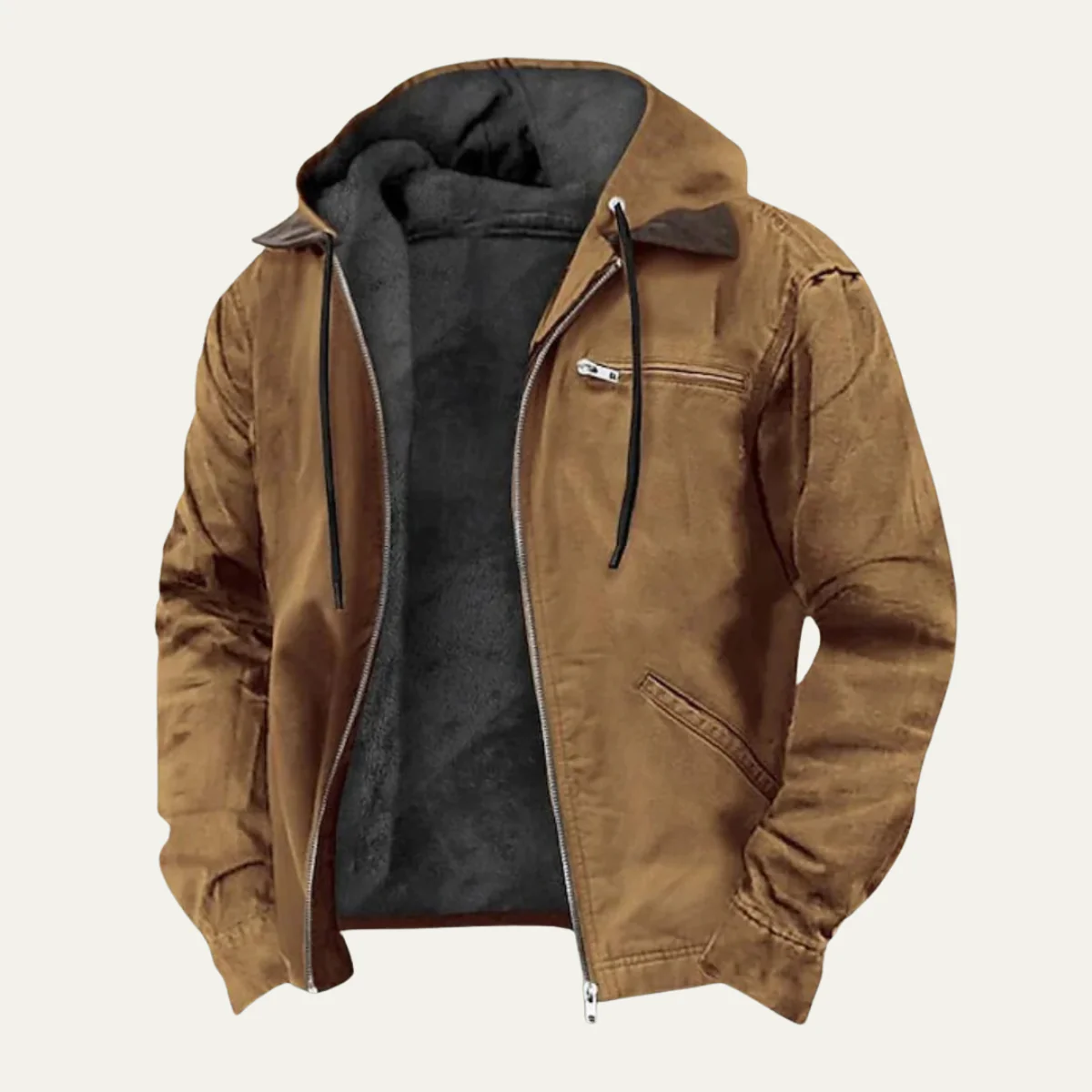 Iván – Gefütterte Herren Übergangsjacke mit Kapuze - Image 9