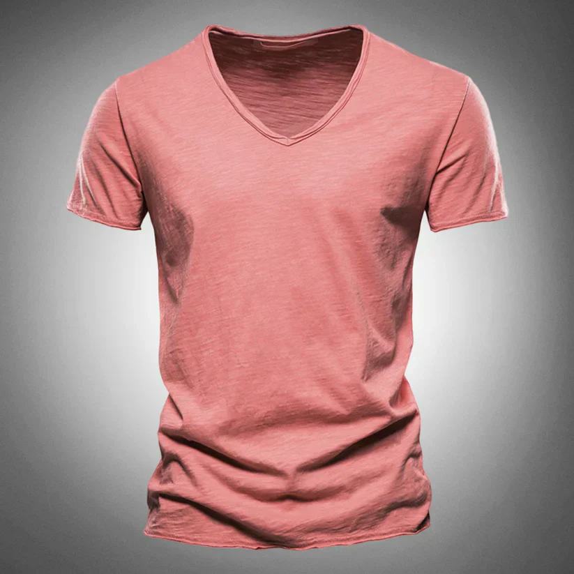 Ivan- Klassisches und Stilvolles V-Ausschnitt-T-Shirt für Herren - Image 4
