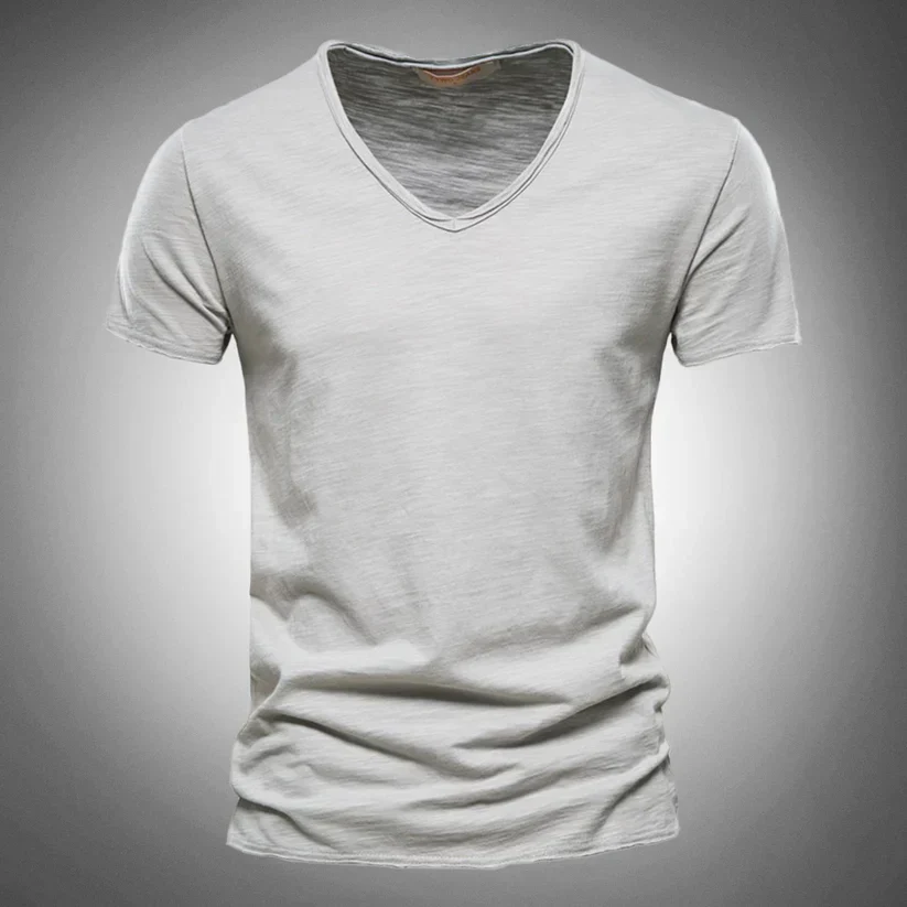 Ivan- Klassisches und Stilvolles V-Ausschnitt-T-Shirt für Herren - Image 5