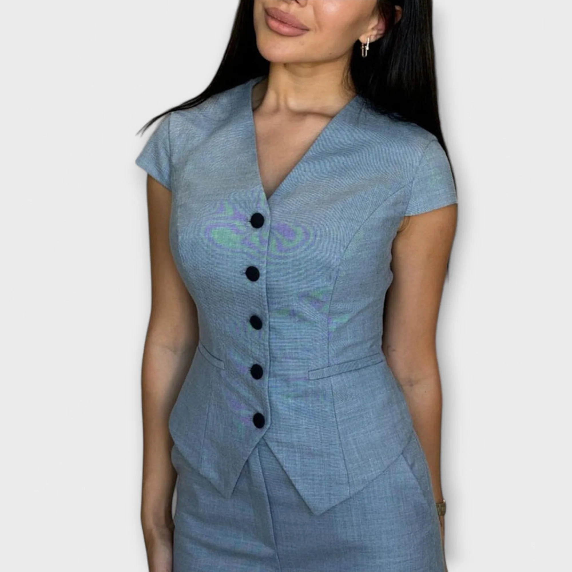 Ivy - Elegantes V-Ausschnitt Top mit passender Hose - Image 5