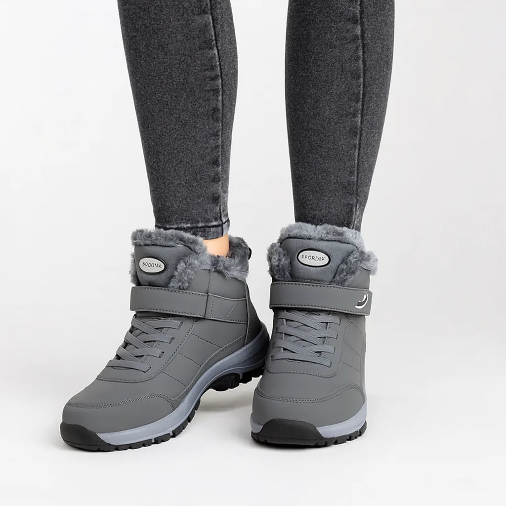 Ivy | Plüschgefütterte Winter-High-Top-Schneesneaker für Damen - Image 2