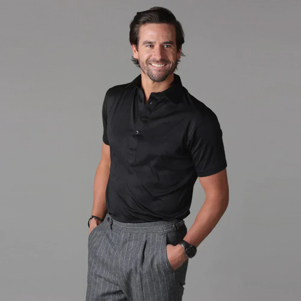 Jack | Saubere Leistung Dehnbar Slim Fit Kurzarm-Poloshirt - Image 16
