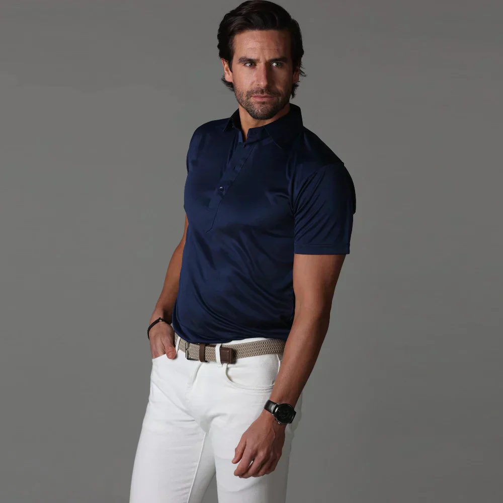 Jack | Saubere Leistung Dehnbar Slim Fit Kurzarm-Poloshirt - Image 17