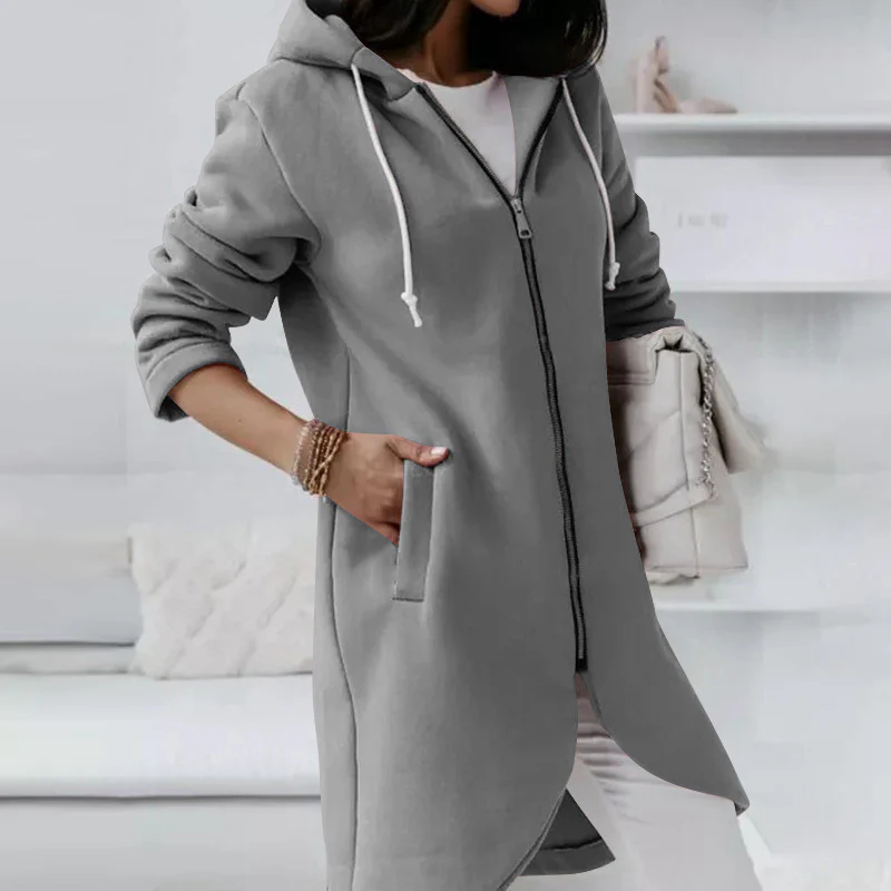 Jacke mit Reißverschluss und Kapuze für Damen - Image 2