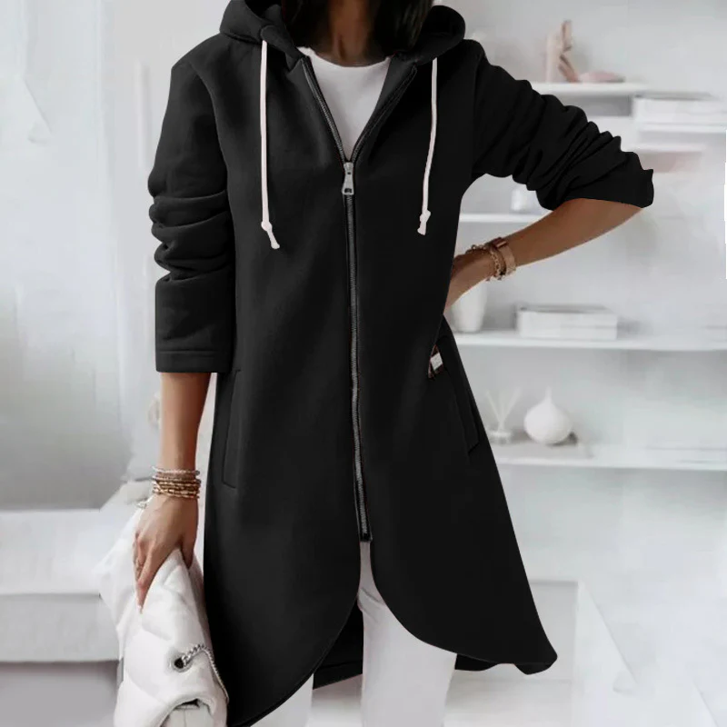 Jacke mit Reißverschluss und Kapuze für Damen - Image 3