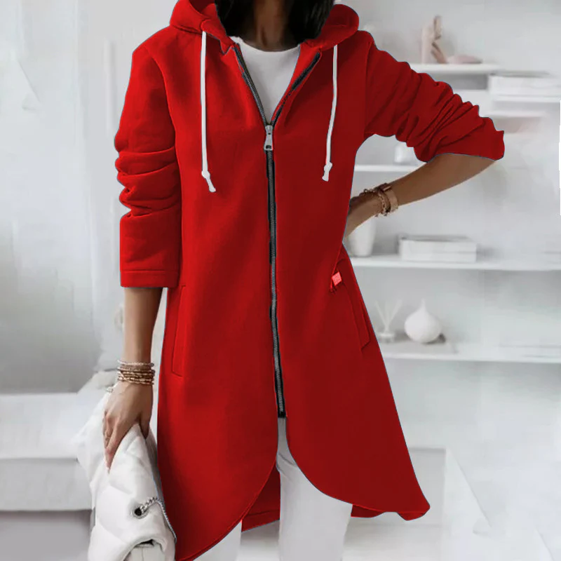 Jacke mit Reißverschluss und Kapuze für Damen - Image 4