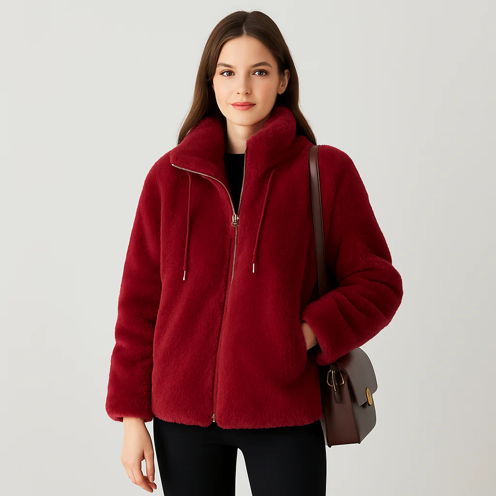 Jackie | Kuschelige, übergroße Teddy-Langjacke - Image 4