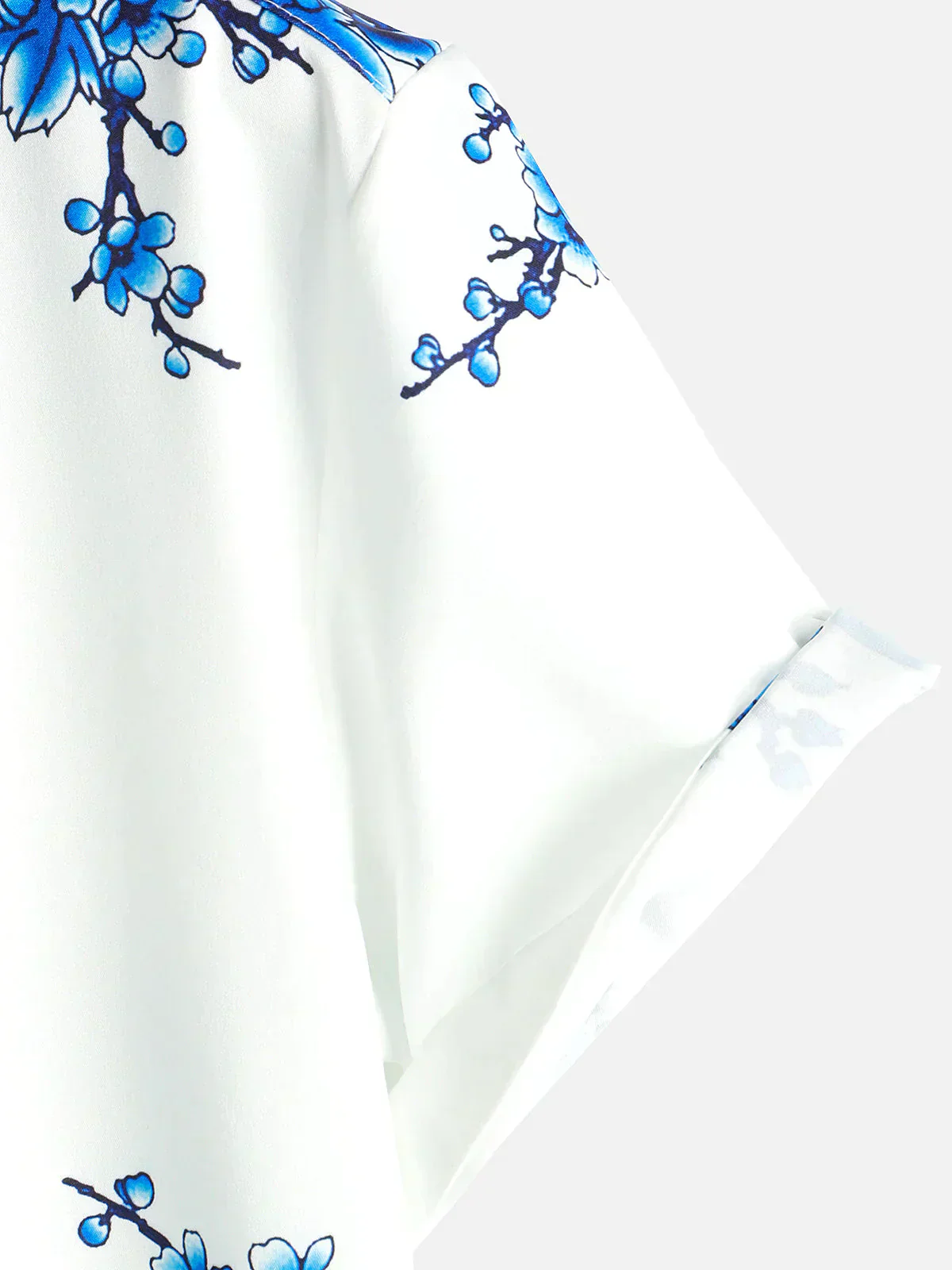 Jackson | Kurze Ärmel Weiß Floral bedrucktes Sommerhemd - Image 3