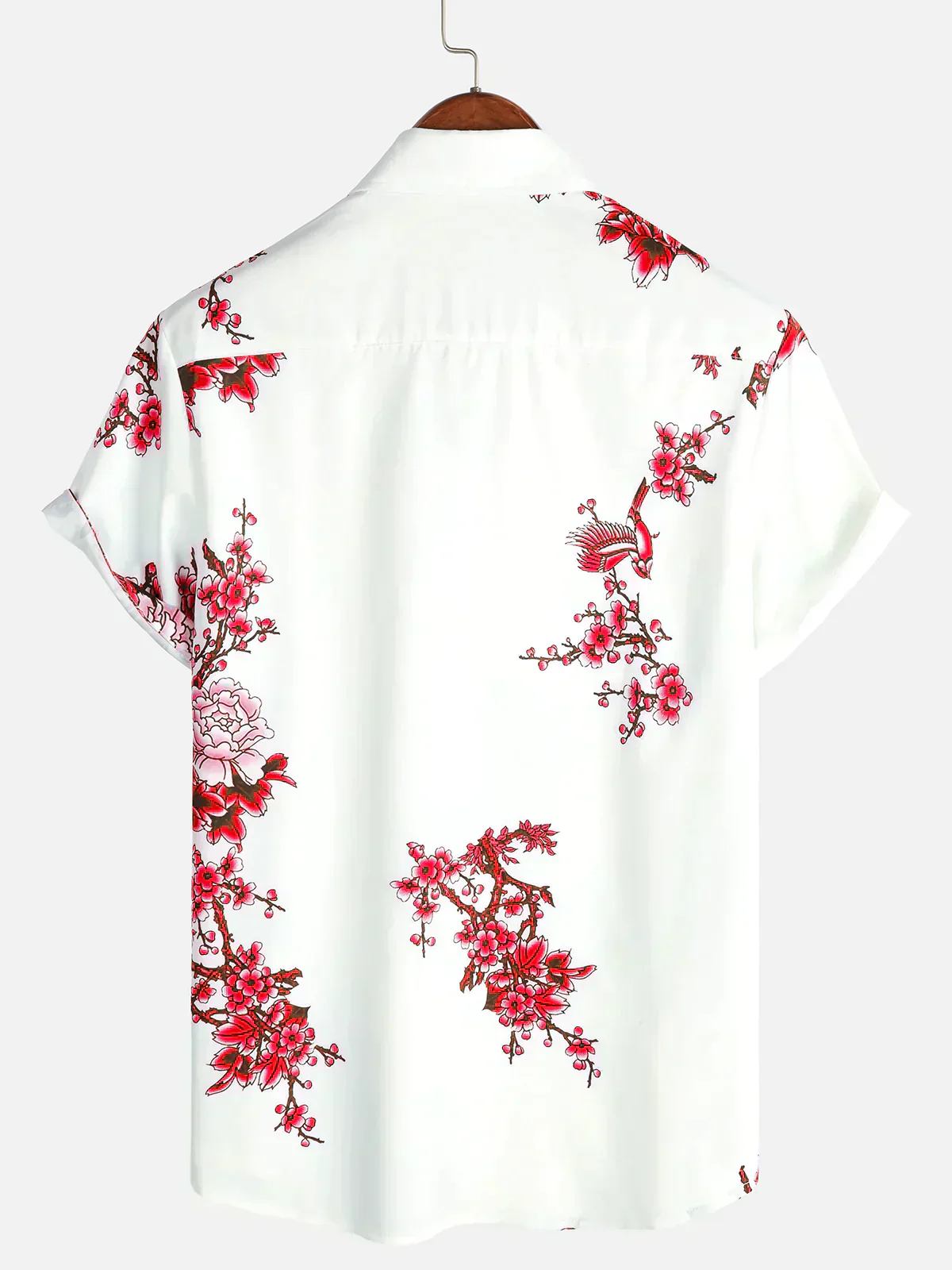 Jackson | Kurze Ärmel Weiß Floral bedrucktes Sommerhemd - Image 5