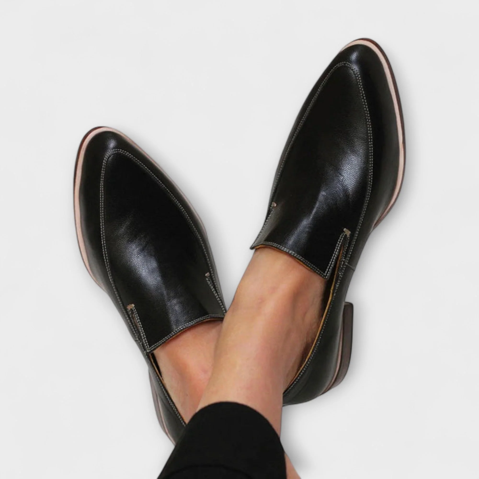 Jacqueline | Damen Klassische Slip-On Flache Loafer - Image 2