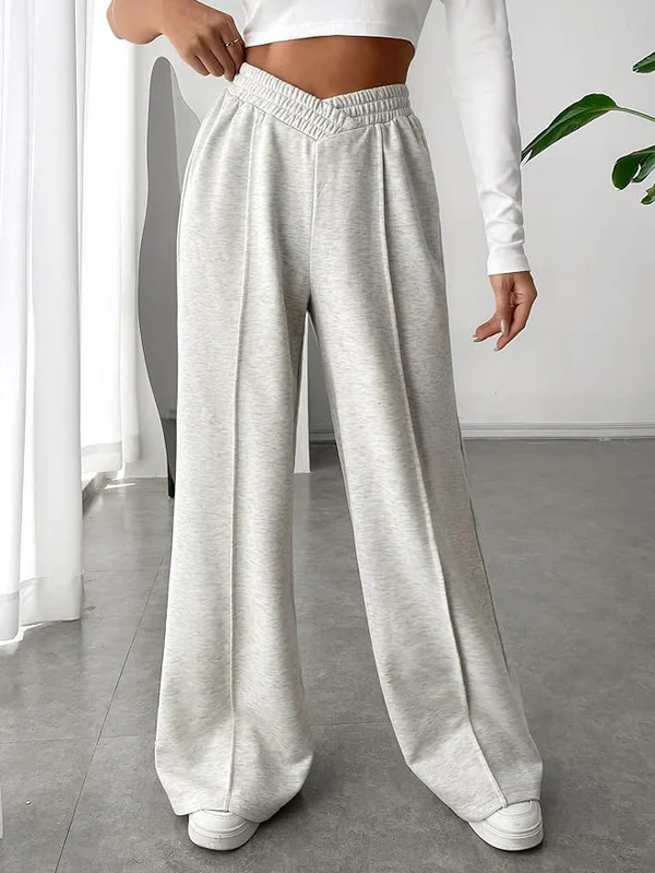 Jally – Hohe Taille Loungehose mit weitem Bein - Image 13
