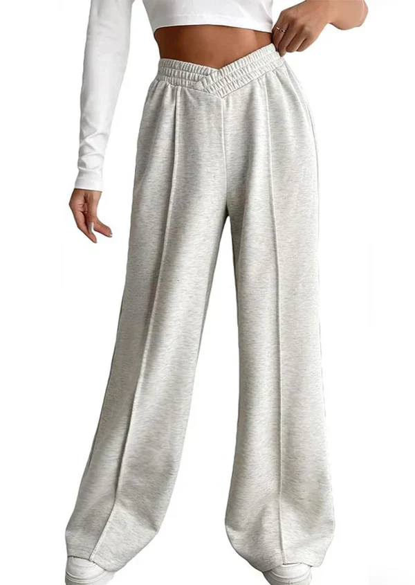 Jally – Hohe Taille Loungehose mit weitem Bein - Image 2
