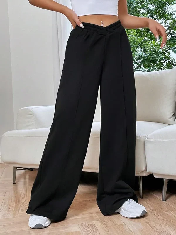 Jally – Hohe Taille Loungehose mit weitem Bein - Image 6