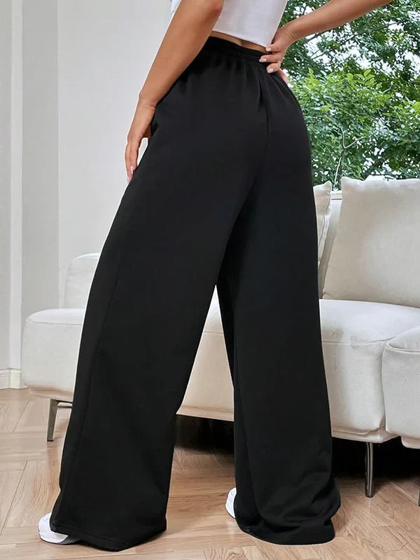 Jally – Hohe Taille Loungehose mit weitem Bein - Image 7