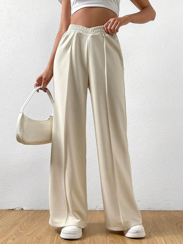 Jally – Hohe Taille Loungehose mit weitem Bein - Image 9
