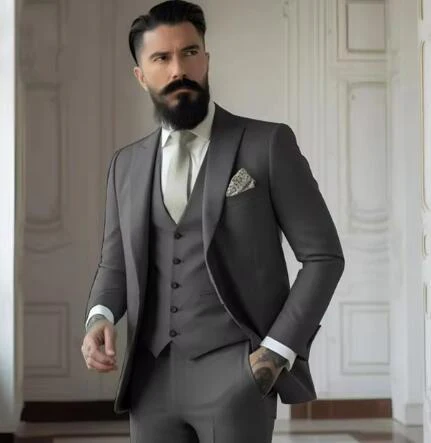 James – Eleganter Slim Fit Herren Dreiteiler Anzug - Image 3