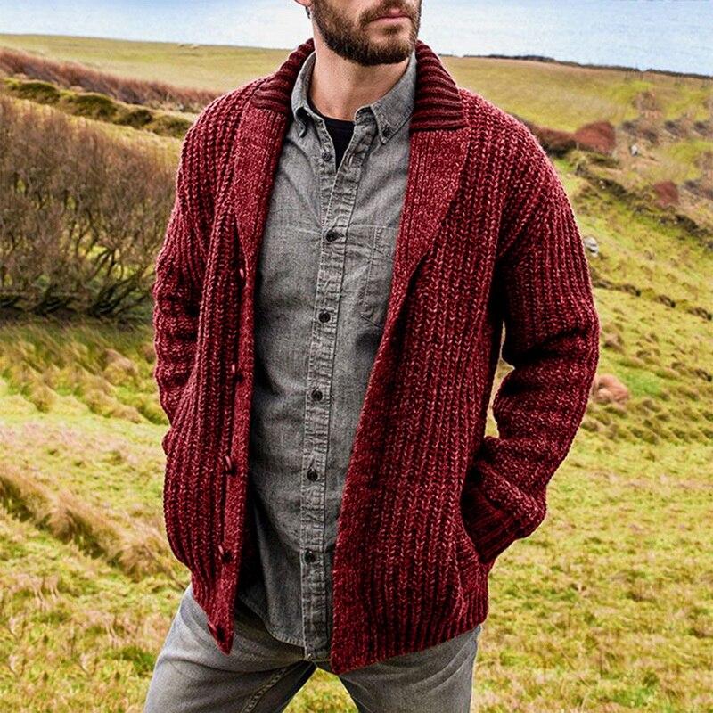 James – Grob gestrickte Herren Strickjacke - Image 2