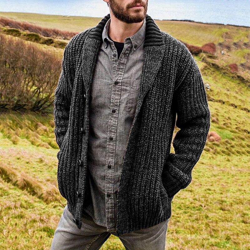 James – Grob gestrickte Herren Strickjacke - Image 4