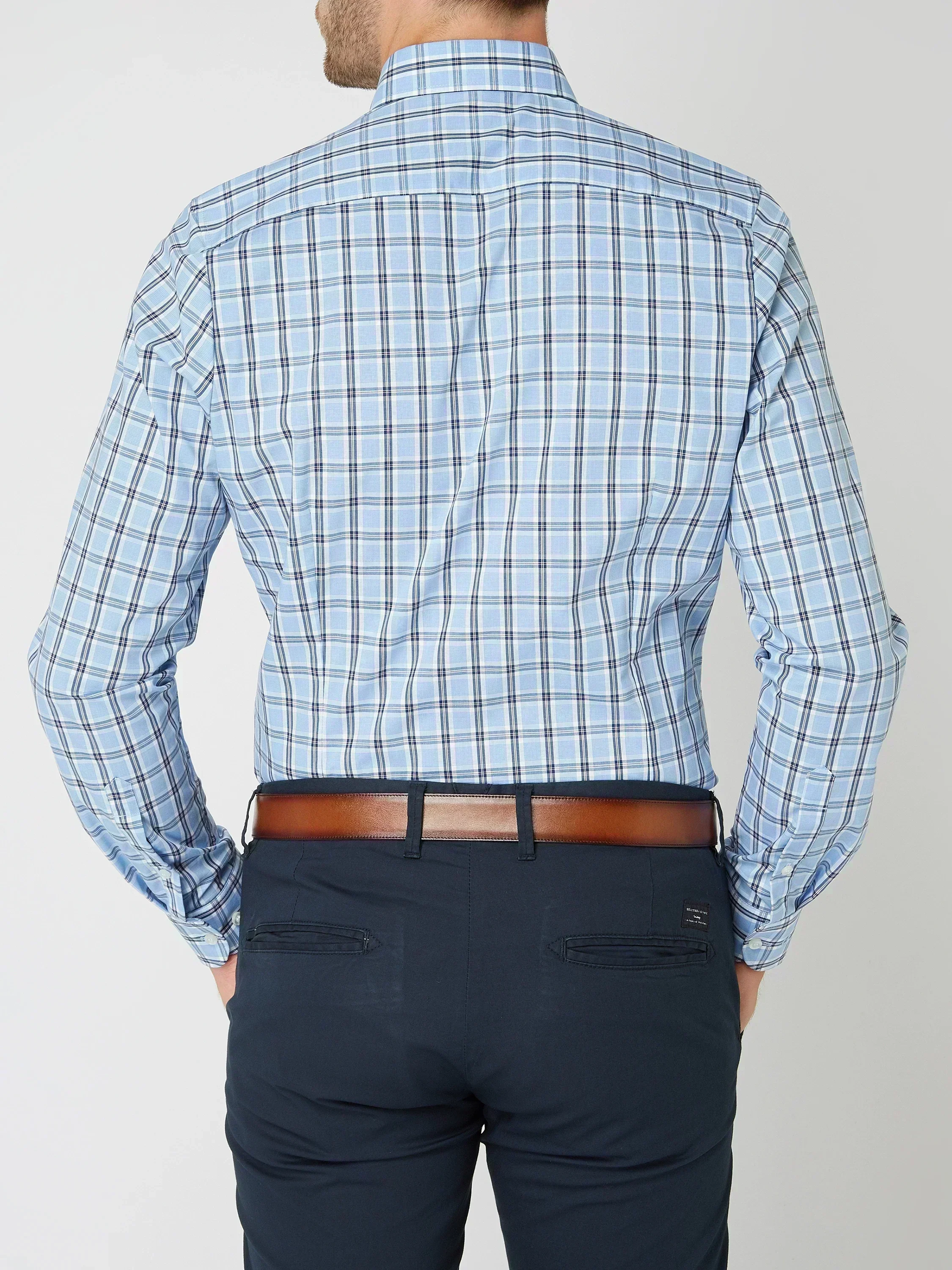 James – Kariertes Langarmhemd mit Button-Down-Kragen Herren - Image 2