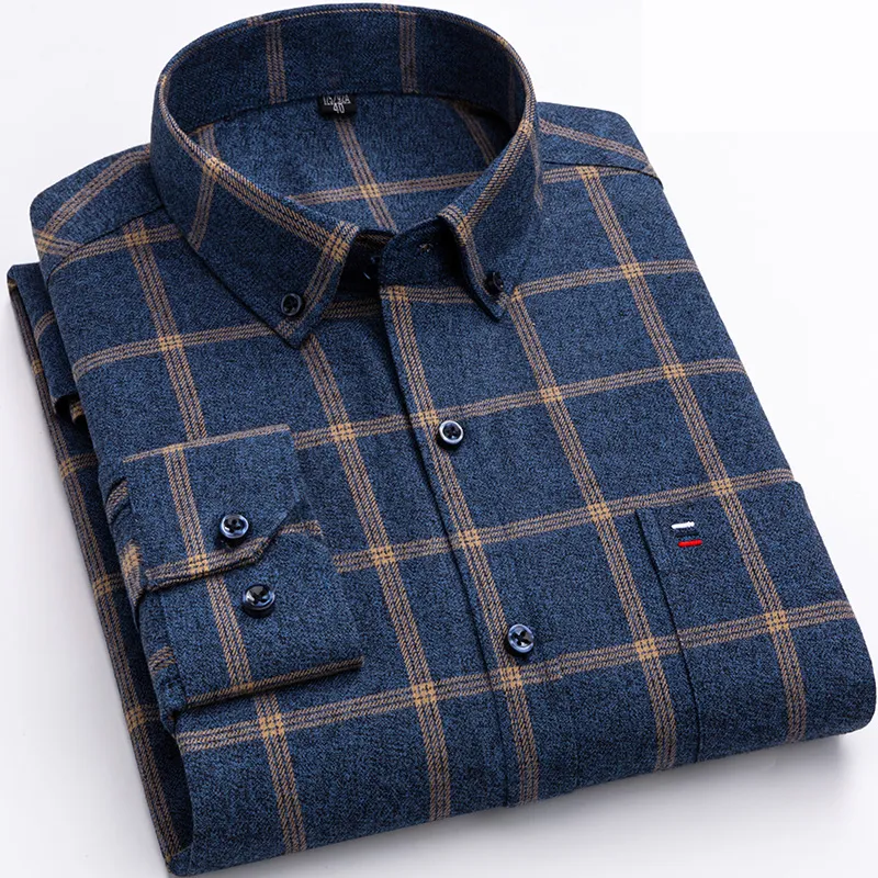 James – Kariertes Langarmhemd mit Button-Down-Kragen Herren - Image 7