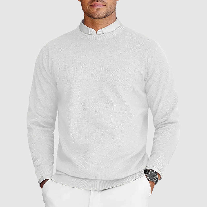 James – Klassischer Herren Feinstrickpullover mit Rundhalsausschnitt - Image 2