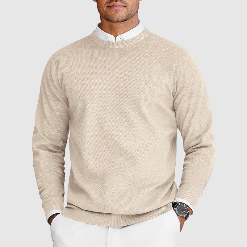 James – Klassischer Herren Feinstrickpullover mit Rundhalsausschnitt - Image 3