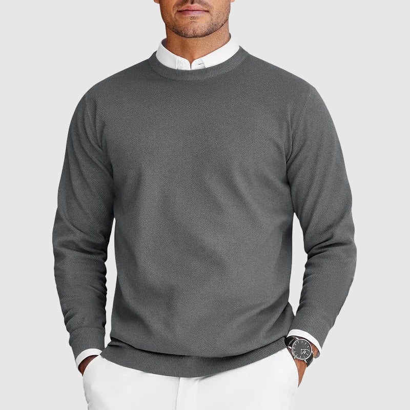 James – Klassischer Herren Feinstrickpullover mit Rundhalsausschnitt - Image 4