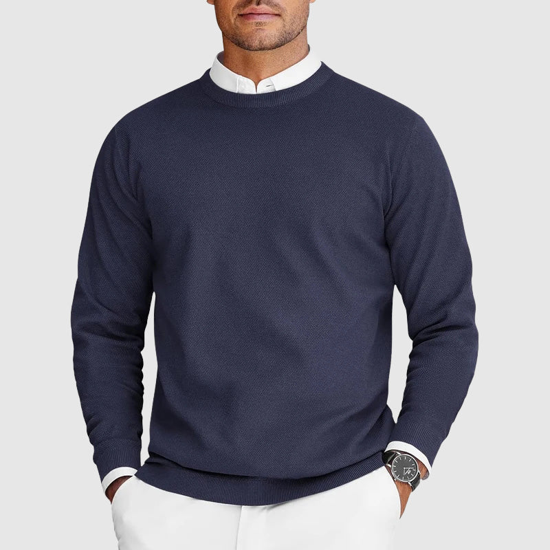 James – Klassischer Herren Feinstrickpullover mit Rundhalsausschnitt - Image 5