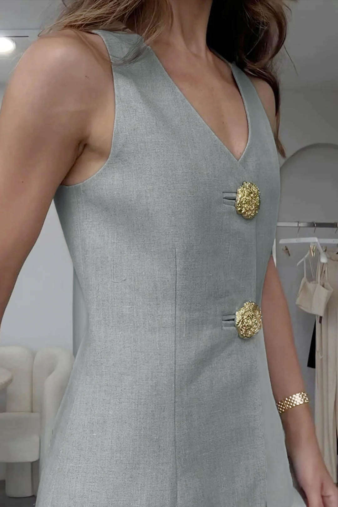Jana | Elegantes Zweiteiler-Set mit Weste & Schlitzhose - Image 2