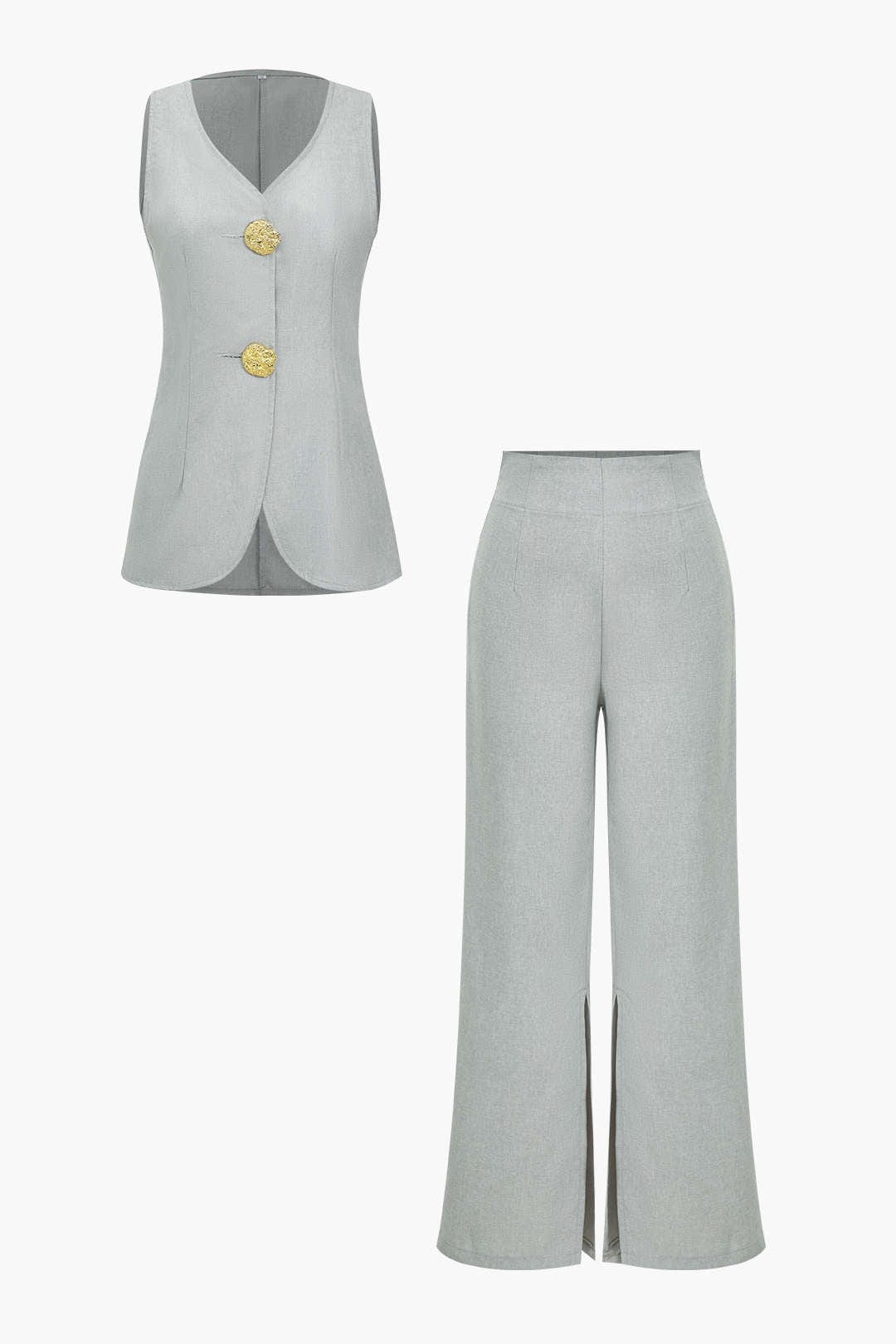 Jana | Elegantes Zweiteiler-Set mit Weste & Schlitzhose - Image 4