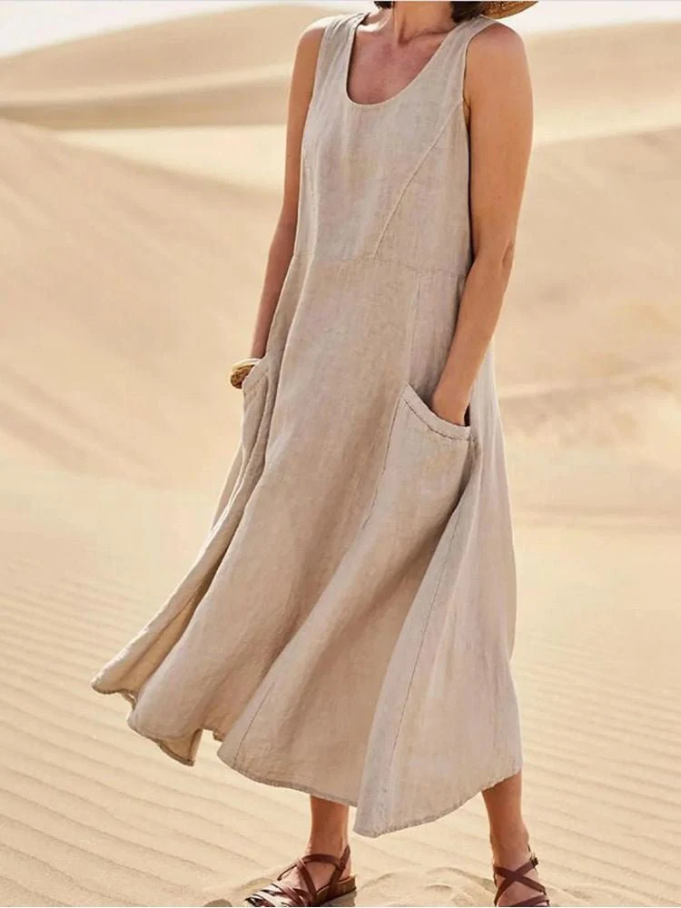 Jane -  Fließendes, luftiges Kleid - Image 5