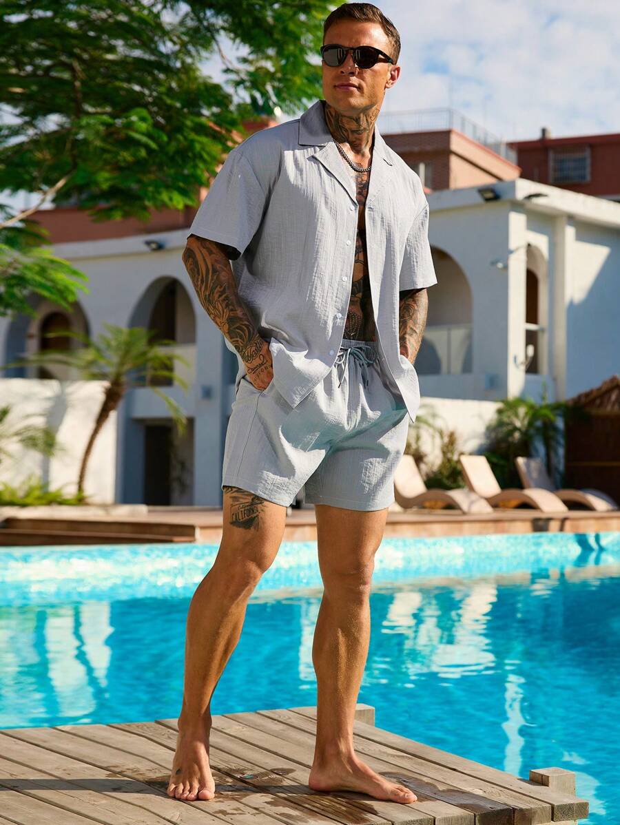 Jannik – Herren Urlaubsoutfit Kurzarm Und Shorts Lässig Modern - Image 2