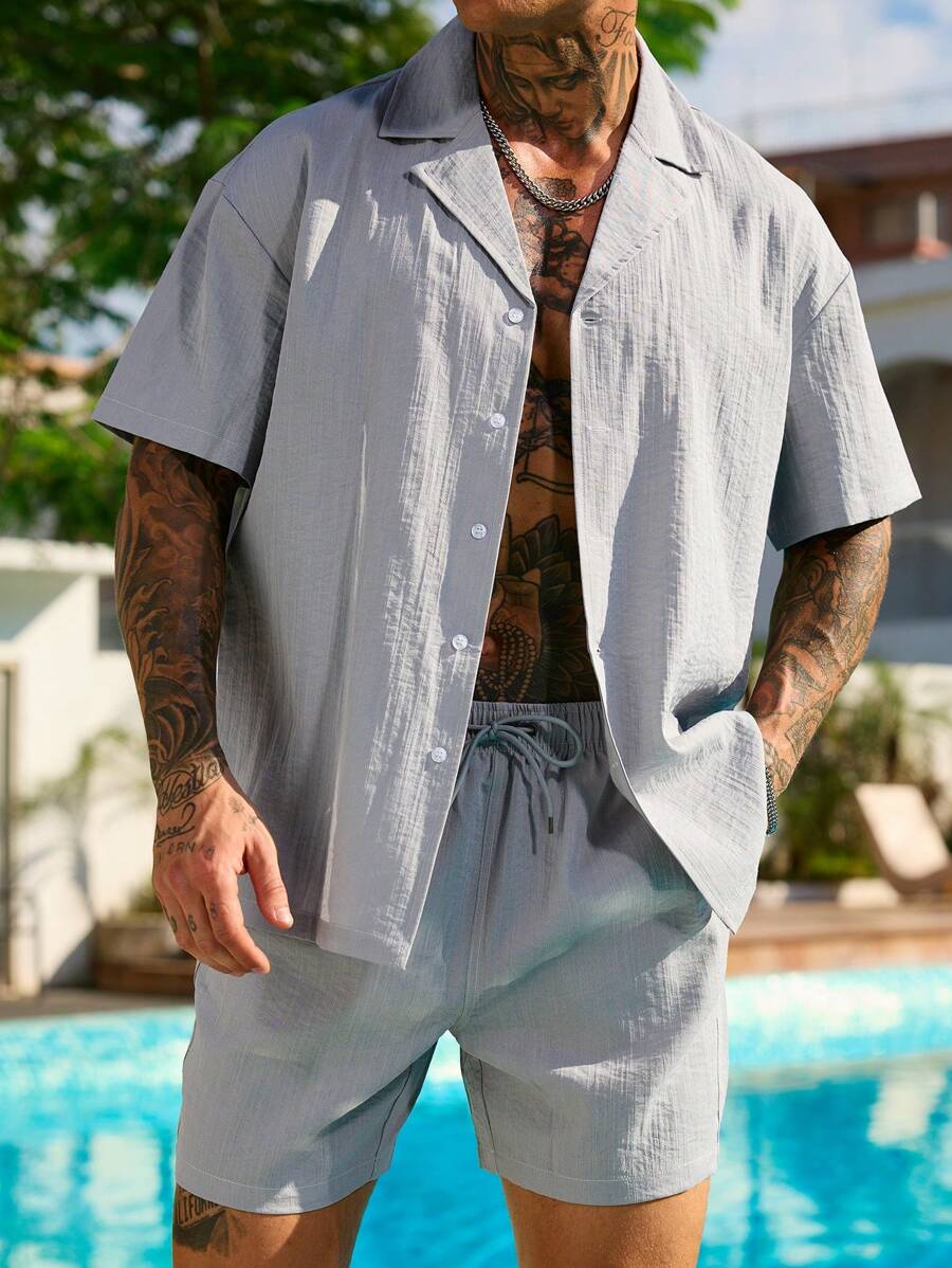 Jannik – Herren Urlaubsoutfit Kurzarm Und Shorts Lässig Modern - Image 4