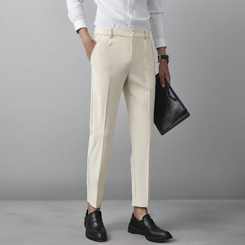 Jaron - Elegante Herren Hose in Elfenbein Zeitloses Design & Perfekte Passform - Image 3
