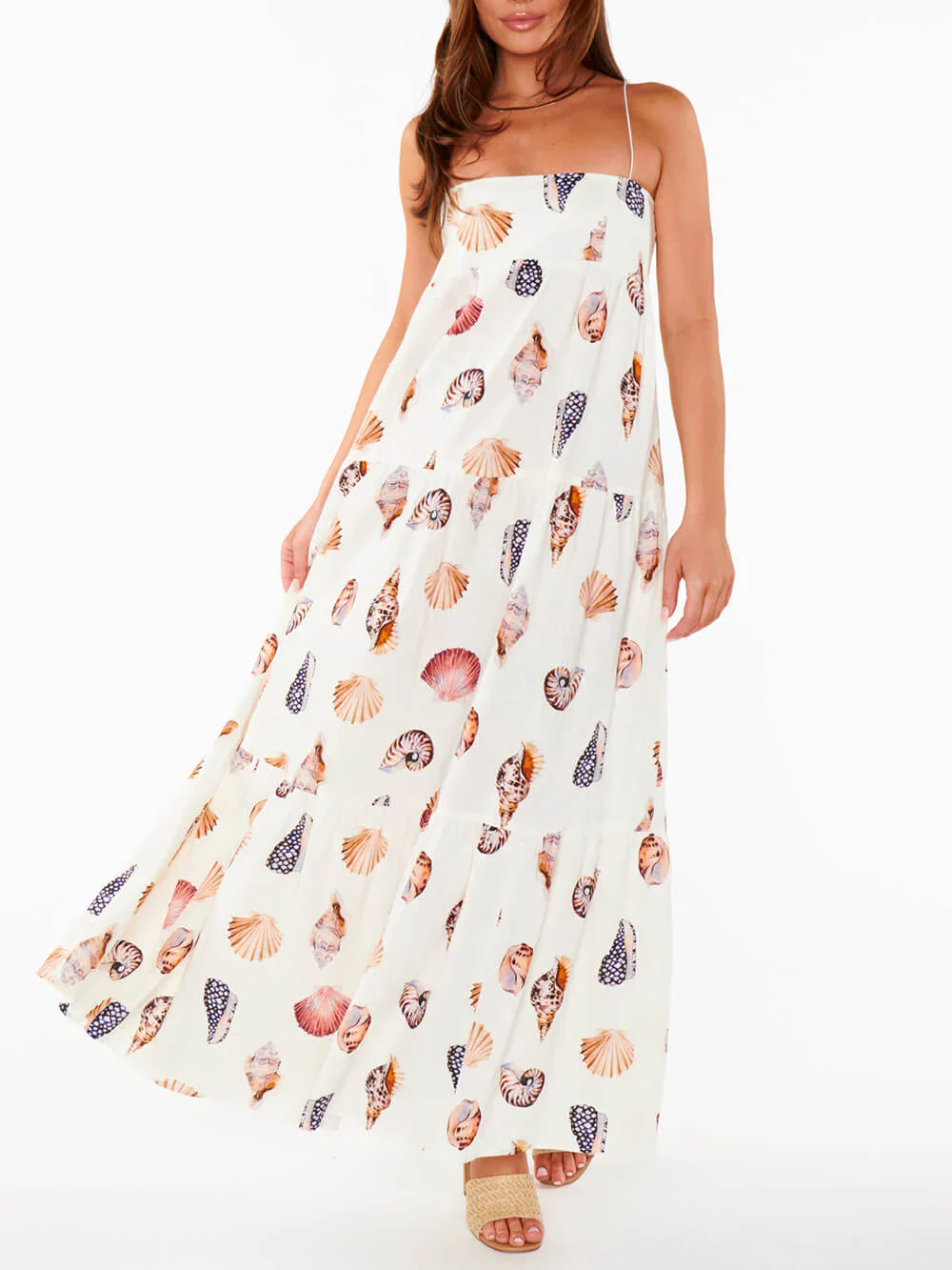Jaselle – Stilvolles Maxikleid mit Muschel-Print - Image 4