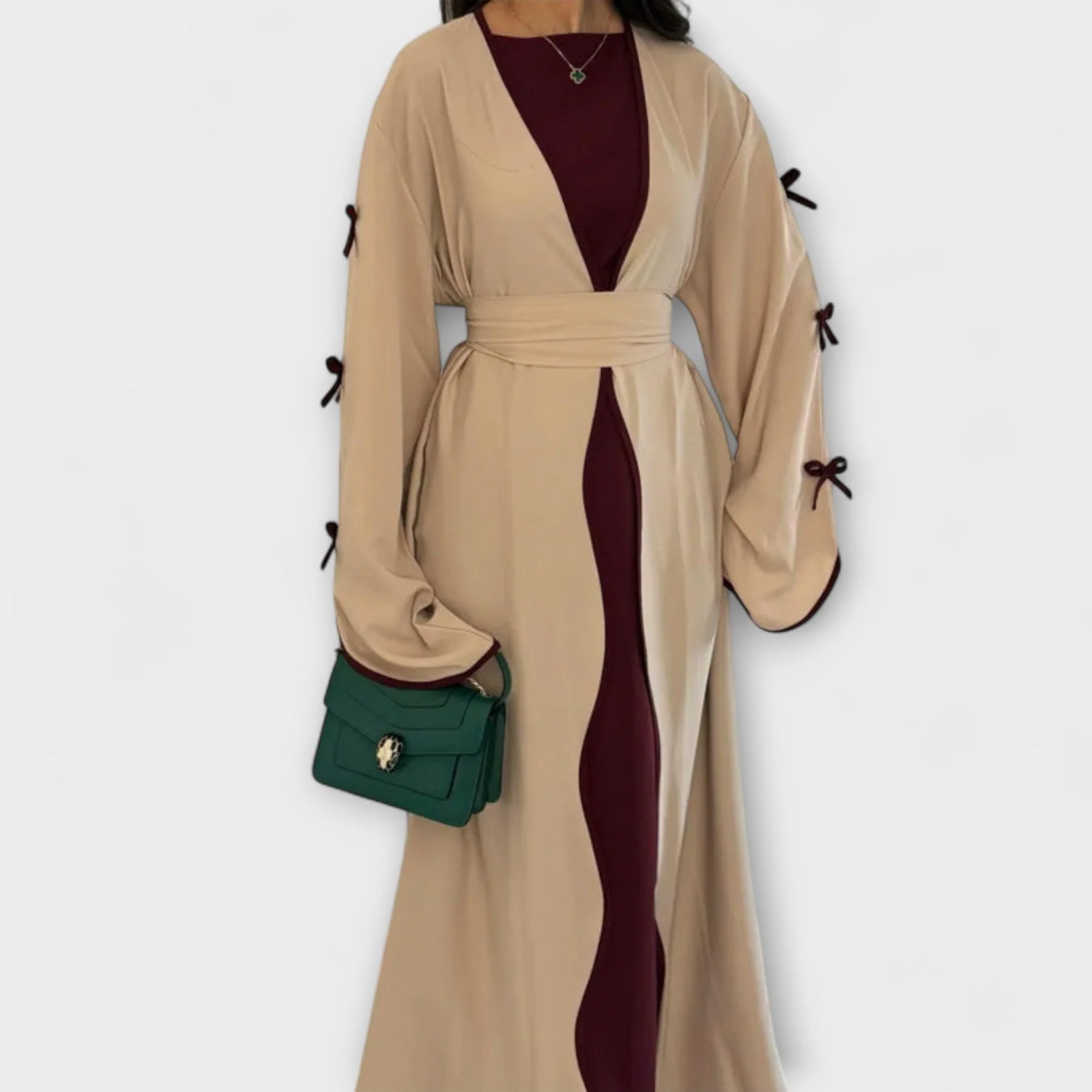 Jasmin - Elegantes Set aus Cardigan und Kleid mit Schleifenakzent - Image 12