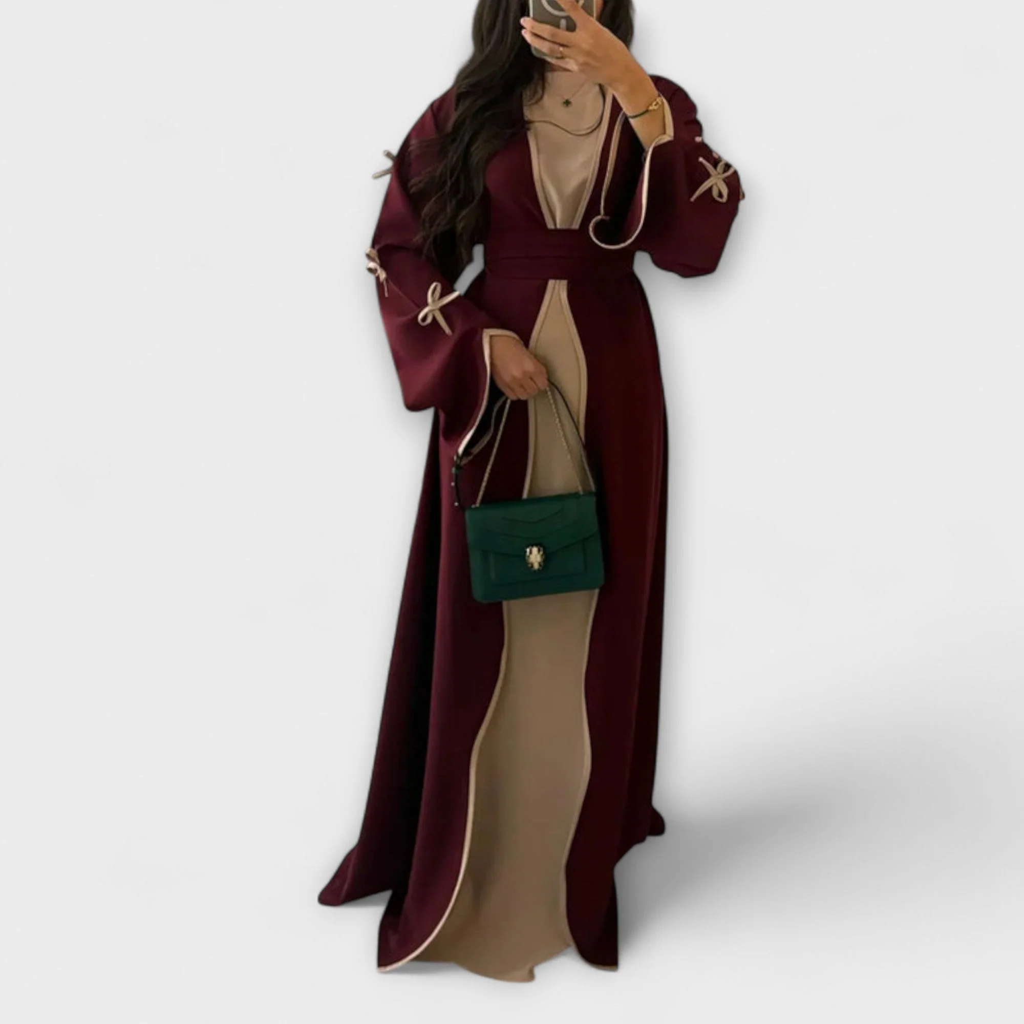 Jasmin - Elegantes Set aus Cardigan und Kleid mit Schleifenakzent - Image 6