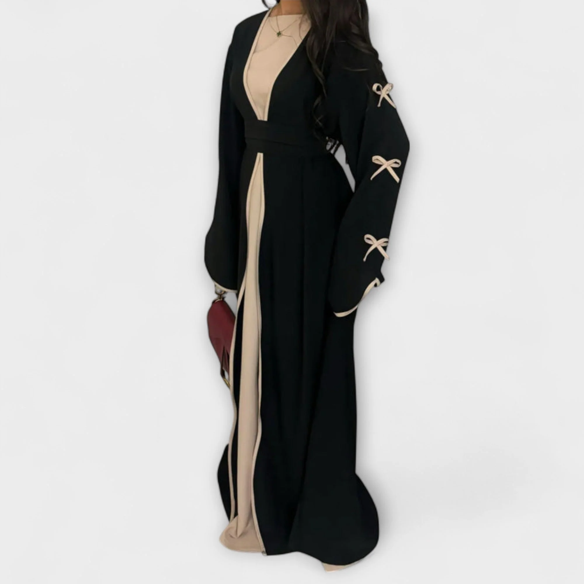 Jasmin - Elegantes Set aus Cardigan und Kleid mit Schleifenakzent - Image 9
