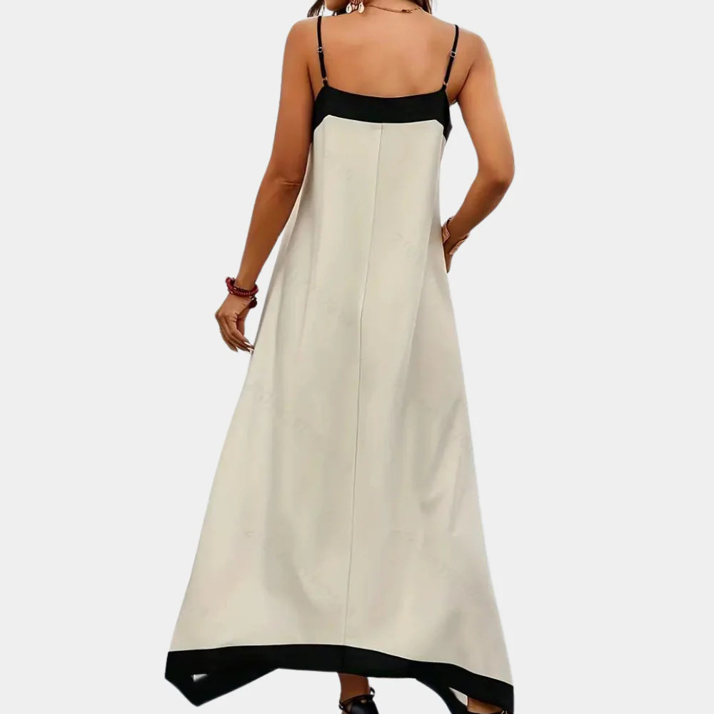 Jasmine | Damen-Maxi-Kleid mit V-Ausschnitt